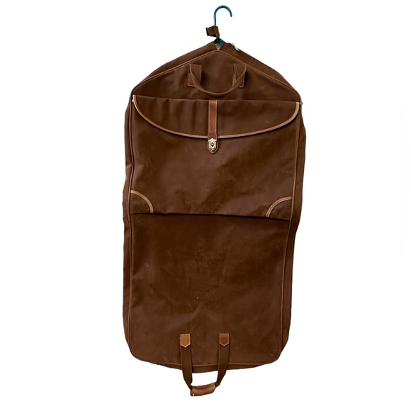 Protocol DuraSuede Leather Hanging Garment Bag. VTG - Picture 1 of 7